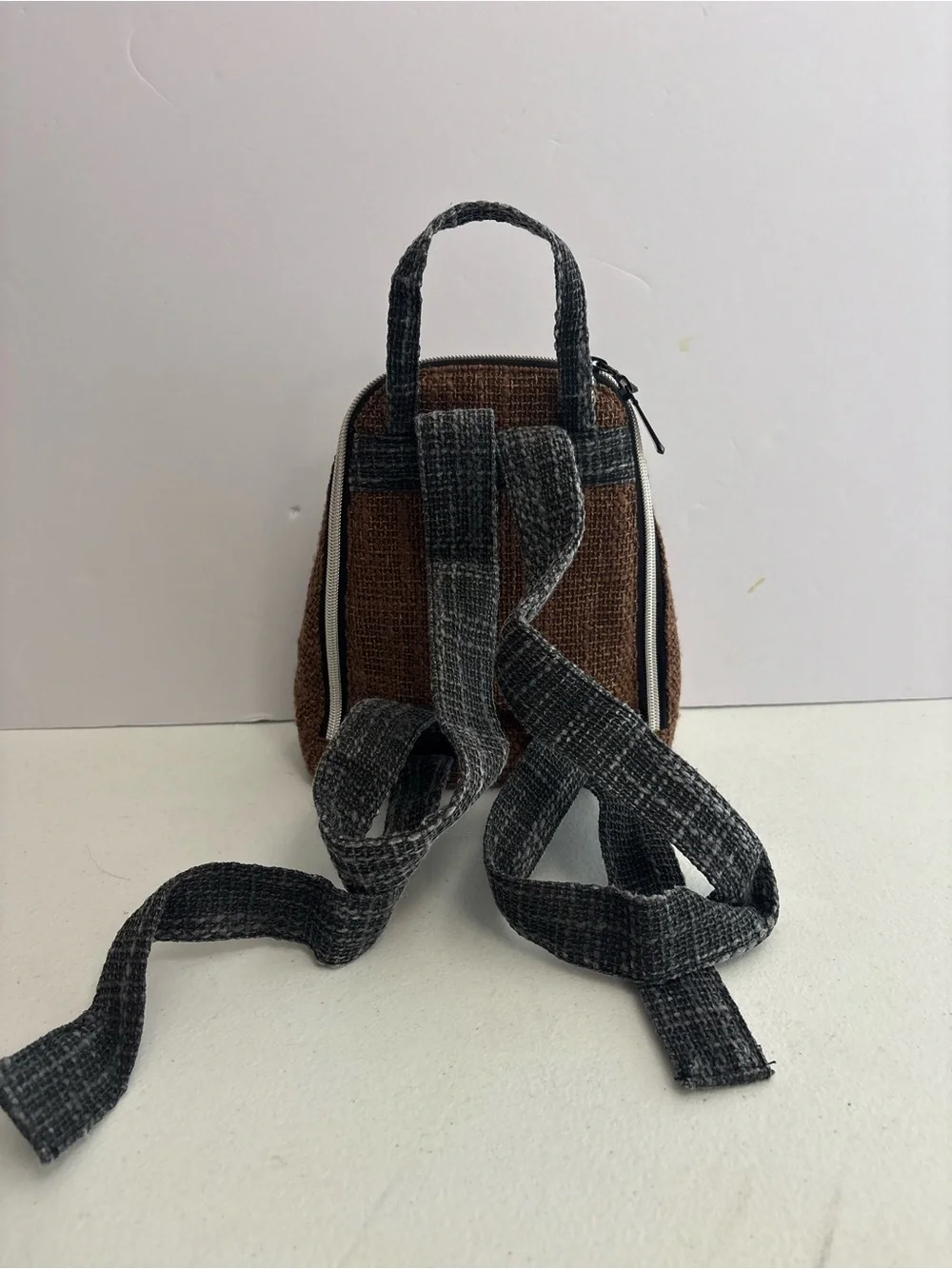 brown Dime Bags Club Kid mini backpack Earthy Canvas